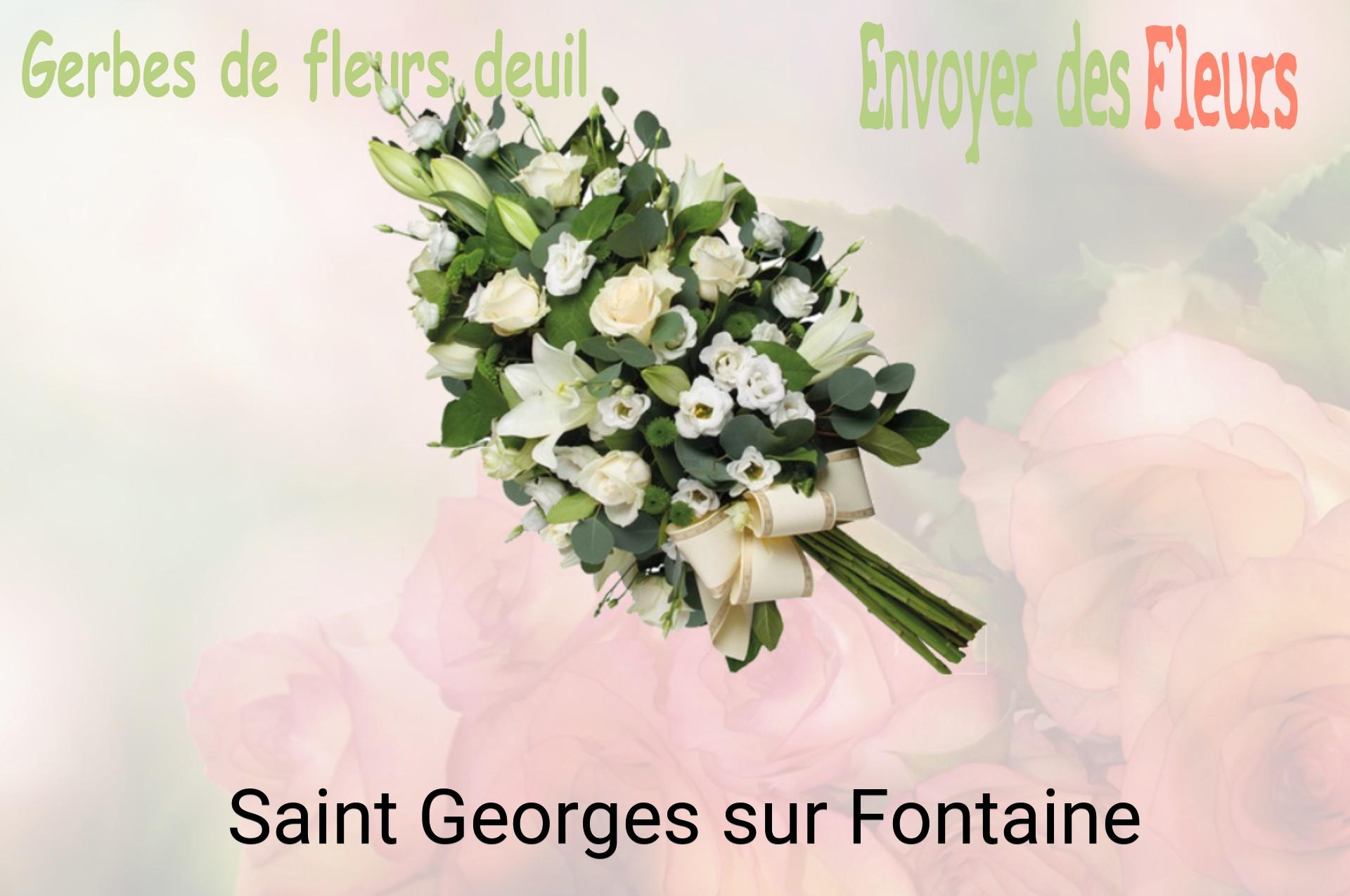 Gerbe de fleurs de deuil livrée à Saint-Georges-sur-Fontaine